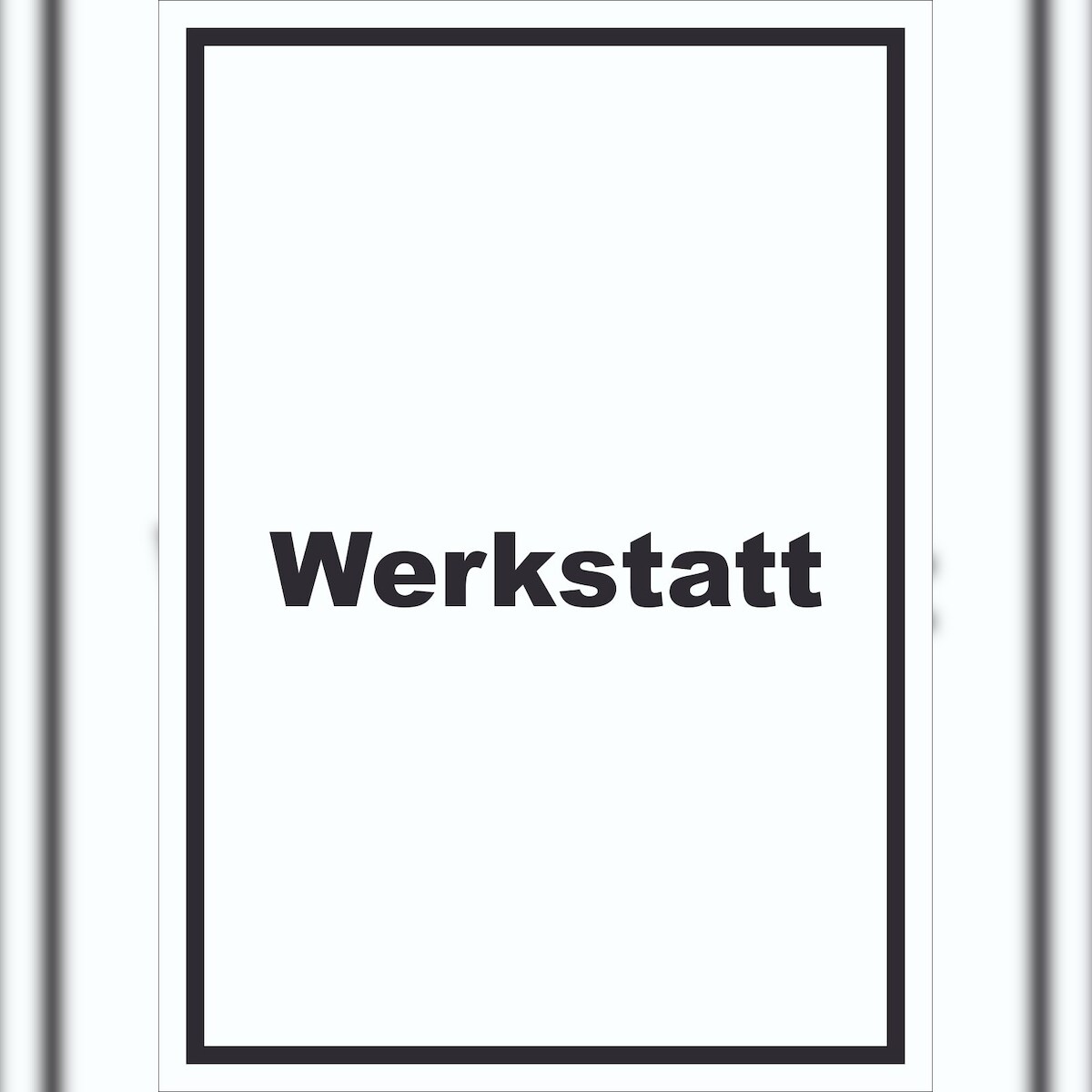 HB-Druck Werkstatt Schild mit Text Handwerk Reparatur hochkant A1 (594x841mm) Image