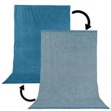 Impact Reversible Muslin Background (Stone Blue/Nickel, 10 x 24') BGR-1024-SB/N