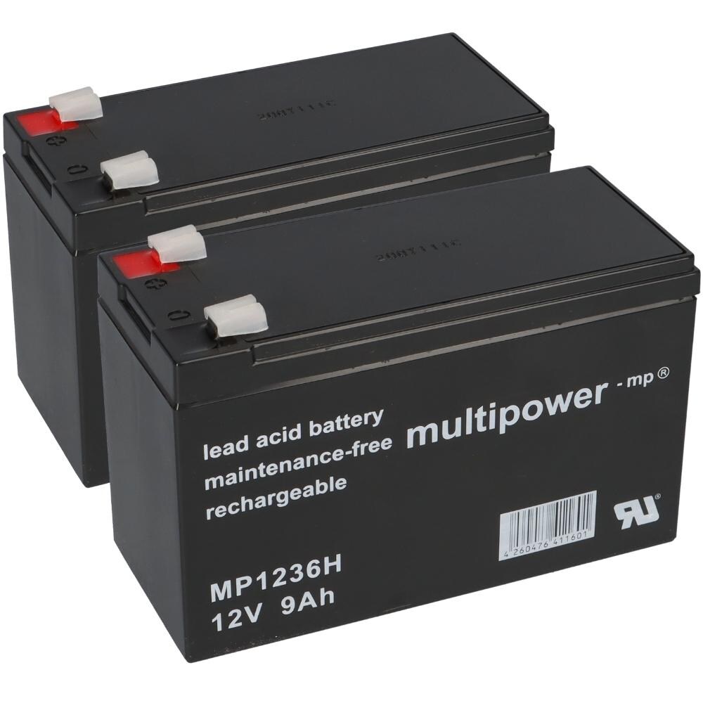 Akkuman Ersatzakku für Best Power Fortress III 750VA Markenakku 2x 12V 9 Ah USV Image
