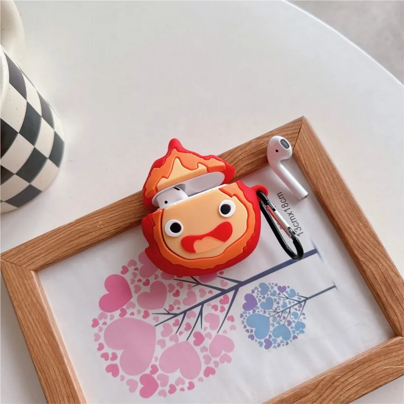 Cartoon Hot Fire Cover per AirPods 4 Custodia 2024 Custodia per auricolari in silicone per AirPods Pro3 Custodia per cuffie per AirPods 3 Pro2 1 Custodia