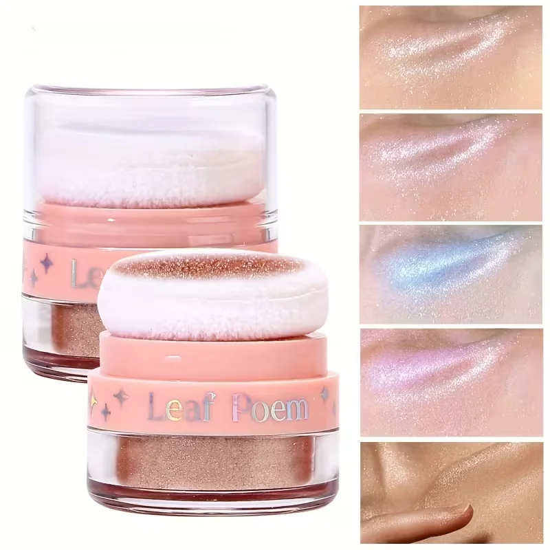 Glitzer-Highlighter-Puder Diamant Hochglanz-Make-up Gesicht Körper Perlglanz-Highlighter-Puder Professionelle Highlight-Kosmetik Image
