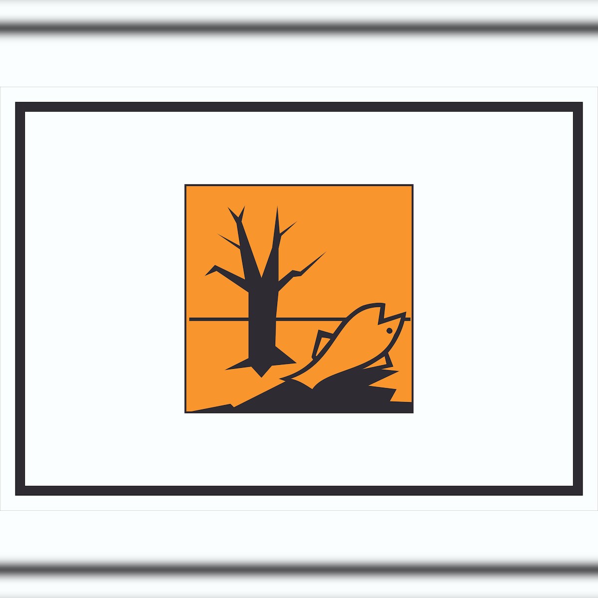 HB-Druck Schild Gefahrensymbol Umweltgefährlich Symbol A1 (594x841mm) Image