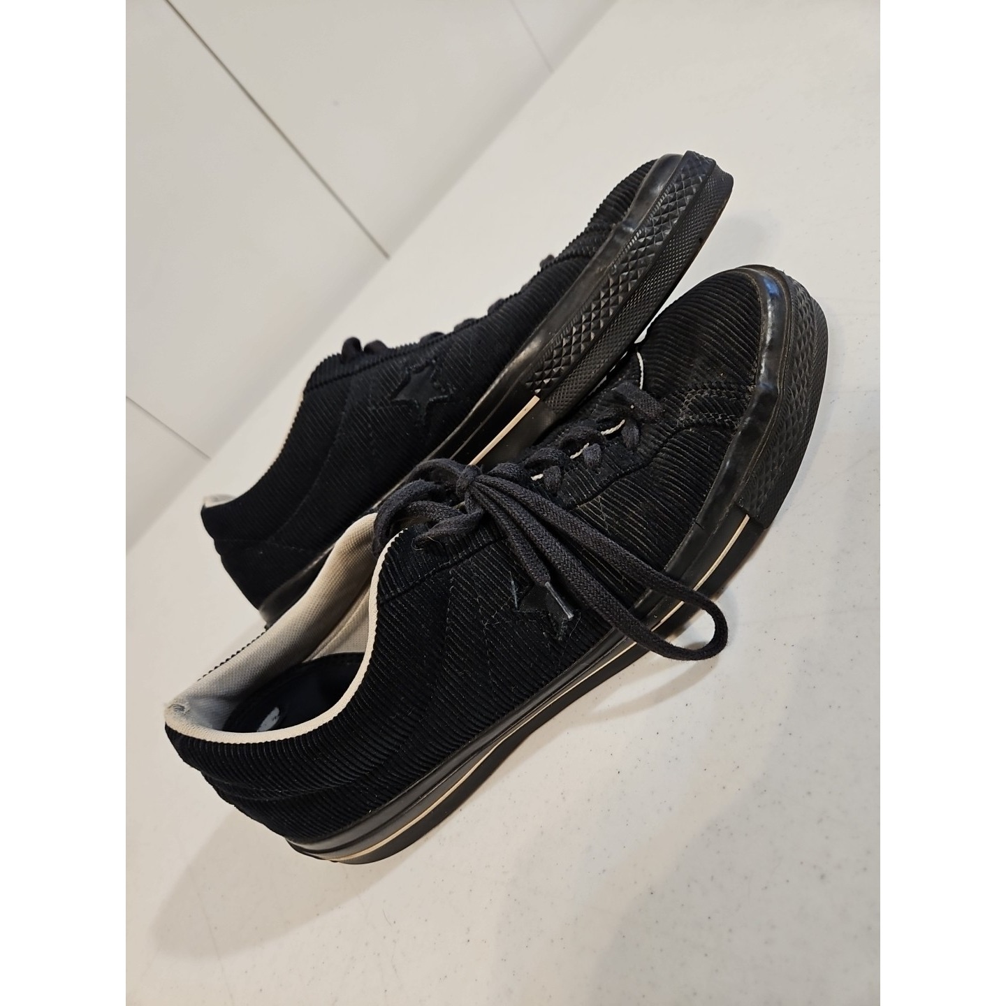 Converse Shoes | Converse One Star Pro Corduroy Low Top Black/Black Mens Size 11.5 All Star (S161 | Color: Black | Size: 11.5