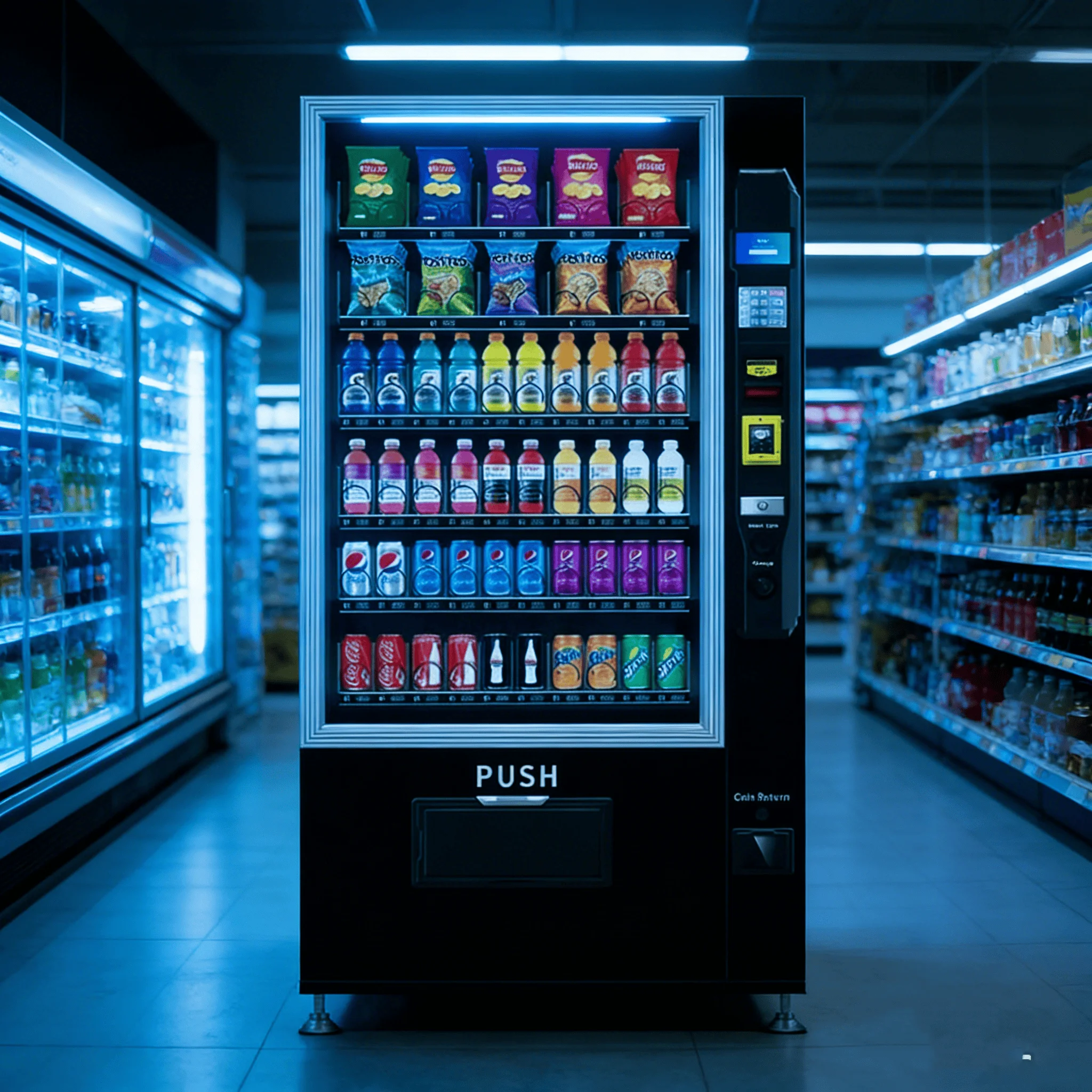 Platzsparender Intelligenter Verkaufsautomat Snackautomaten für Deutschland Kombi-Snack-Getränke-Automat Gewerbliche Qualität Einfache Wartung Image
