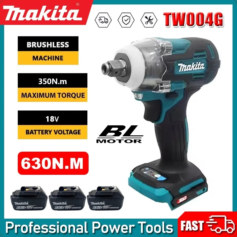 Makita TW004G 630 N.m bürstenloser Akkuschrauber, wiederaufladbarer Bohrschrauber für 18-V-Akku-Elektrowerkzeuge Image