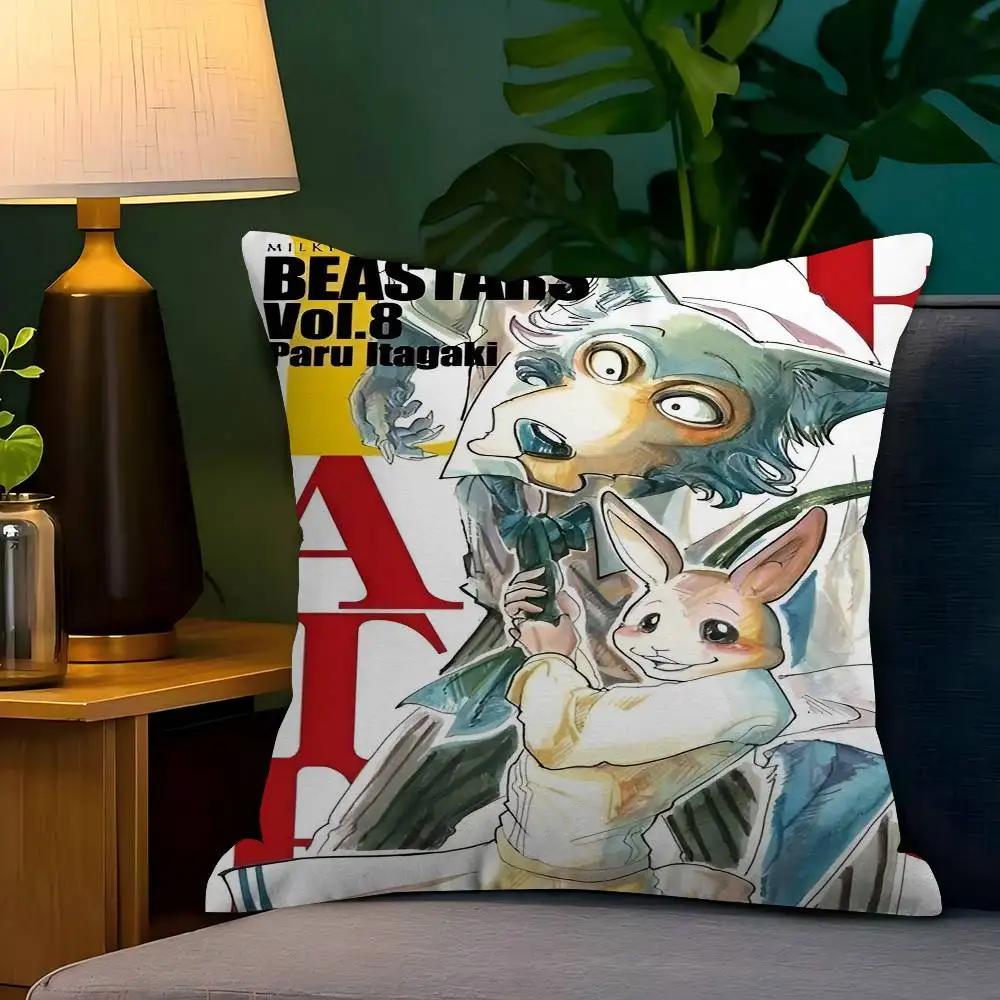 B-BEASTARS Kissen, Geschenk, Heim- und Bürodekoration, Schlafzimmer, Sofa, Auto, Kissenbezug, 45 x 45 cm Image