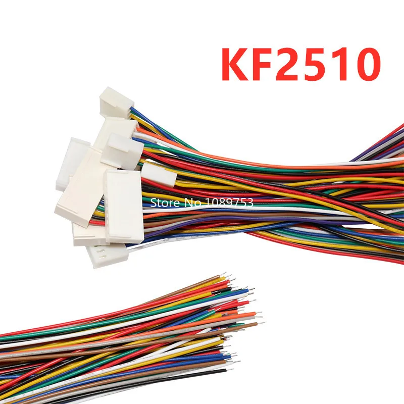 10 Stück kf2510 Anschluss kabel 2,54mm Abstand 2/3/4/5/6/7/8/9/10p Einzelkopf-Elektronik kabel 20cm 26awg Verbindungs kabel Image