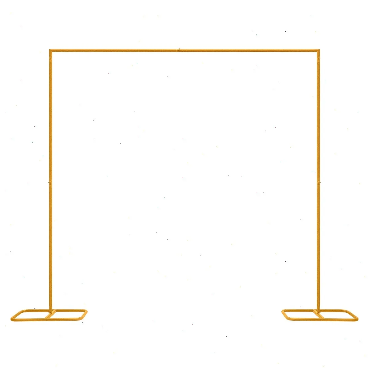 2x2,1m Hochzeits-Hintergrundrahmen, Goldener Hochzeitsbogen, 22mm Rundrohr-Metallstütze, Konstruktion für Party-Event-Dekoration Image