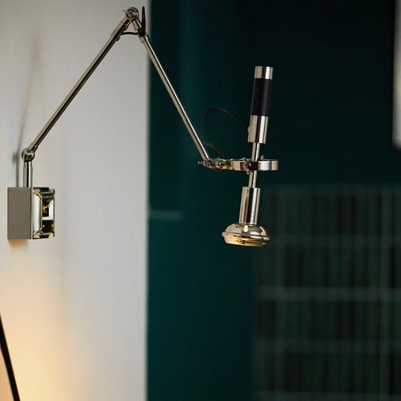Moderne Wandleuchte aus der Mitte des Jahrhunderts, 360-Grad-Schwenkarm-Wandleuchte, Wandleuchte für Schlafzimmer, industrielle Art-Deco-Wandleuchten