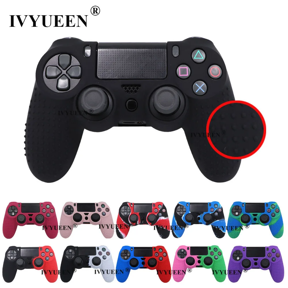 IVYUEEN Anti-Rutsch-Silikonhülle für Sony PlayStation Dualshock 4, PS4, DS4 Pro Slim Controller Image