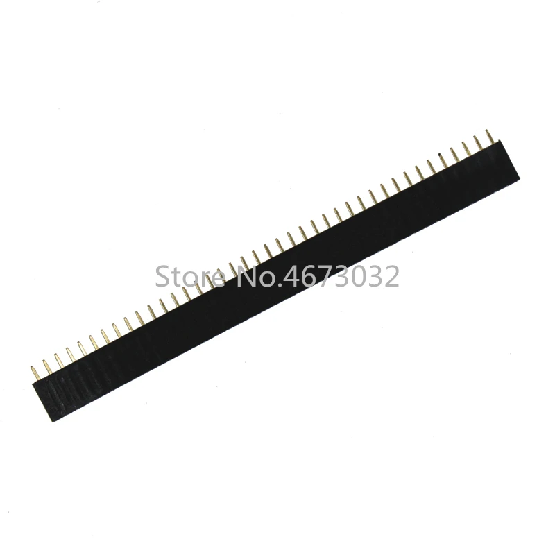 10PCS 1X40 PIN Einreihige Gerade WEIBLICHE PIN HEADER 2,54 MM PITCH Streifen Stecker Buchse 140 40 p 40PIN 40 PIN FÜR PCB arduino Image
