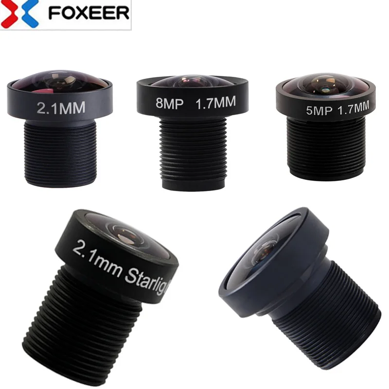 Original Foxeer M8/M12 ersatz objektiv 5MP/8MP1.7/1.8/2.1/2,5mm breite-winkel objektiv, anwendbar zu FPV Pfeil/Rediator/Falkor kamera Image