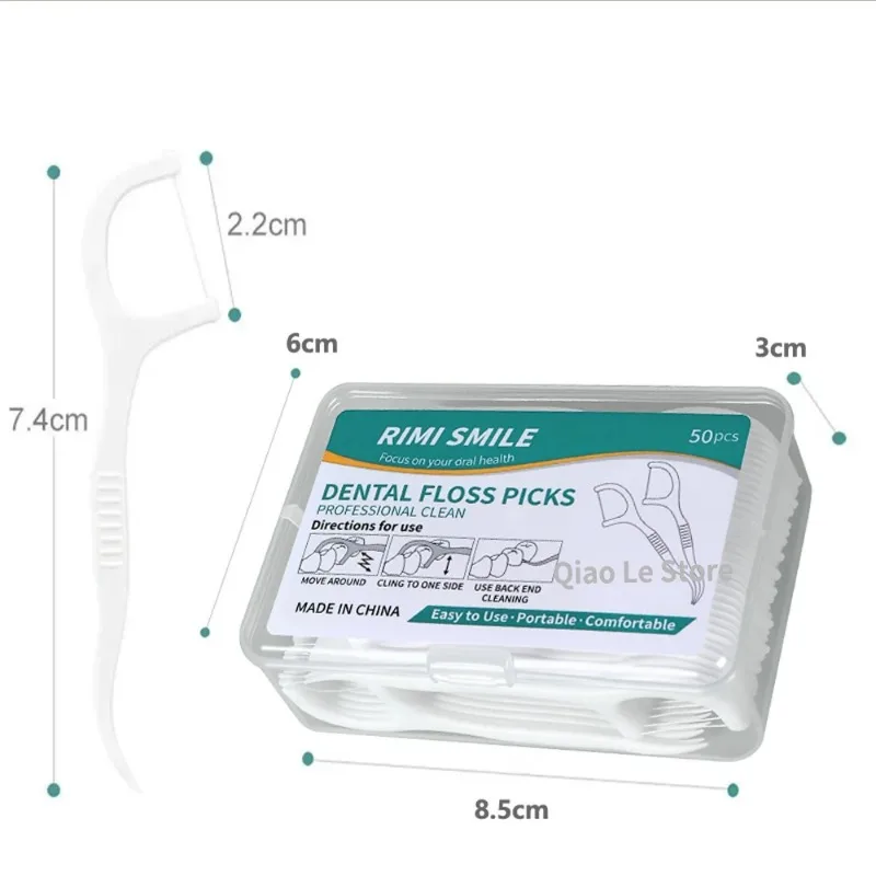 1/3/6/20 Box Tragbare Einweg-Zahnseide Plastik-Zahnstocher Hochspannungs-Zahnseide-Sticks Zahnseide-Box ﻿ Mundpflege Image