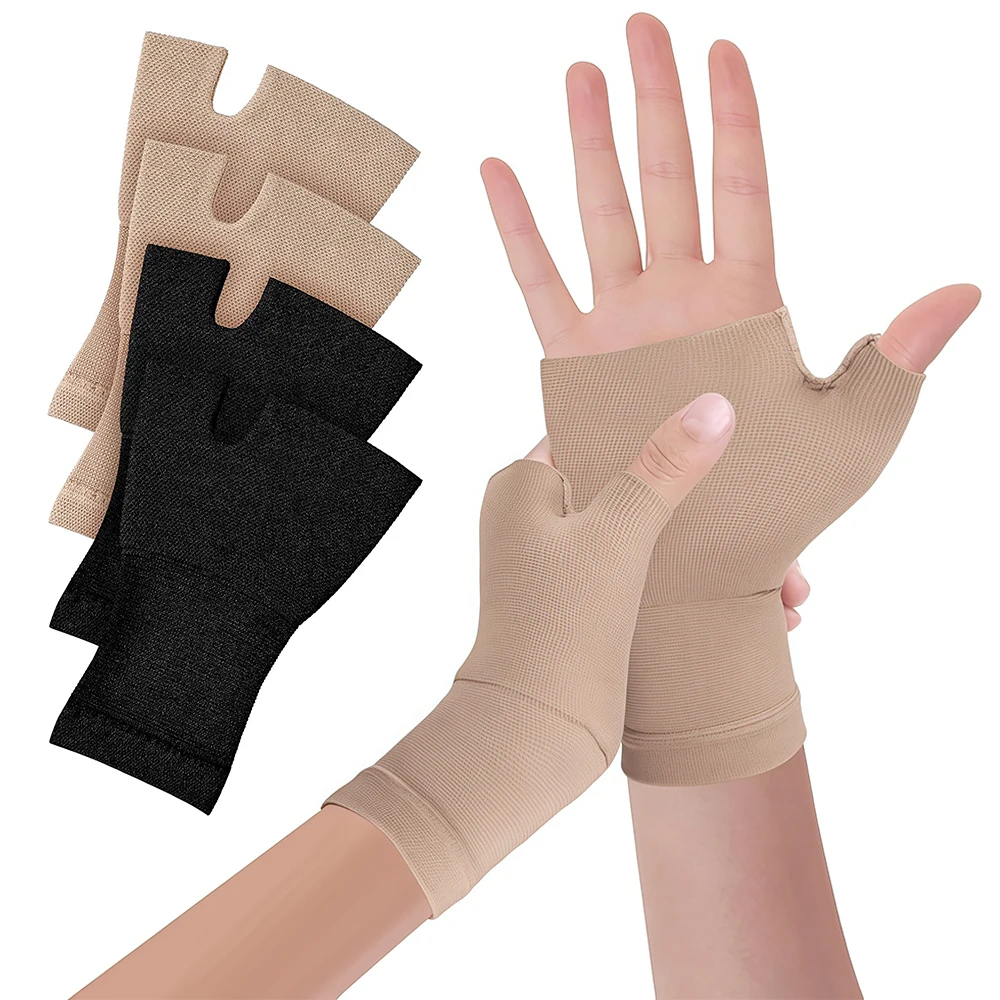 1 Paar Sport-Handgelenkbandagen Kompressionshandschuhe Arthritis-Handgelenkstütze für Männer und Frauen Gelenkschmerzen Elastische Sehnenscheidenentzündungs-Handschuhe Image