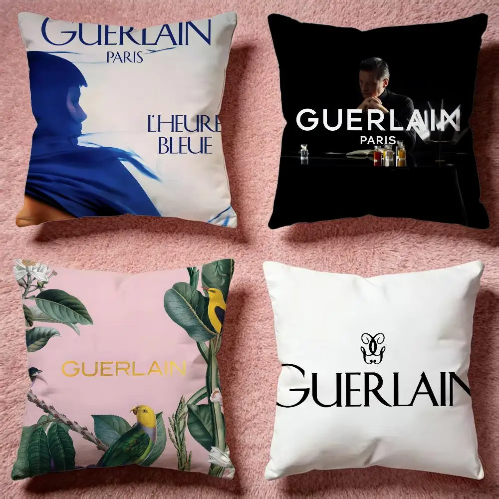 Hot GGuerlaines Cushion Cover Premium hautfreundlicher Kissenbezug, vielseitig einsetzbar für Zuhause, Büro, Reisen Image