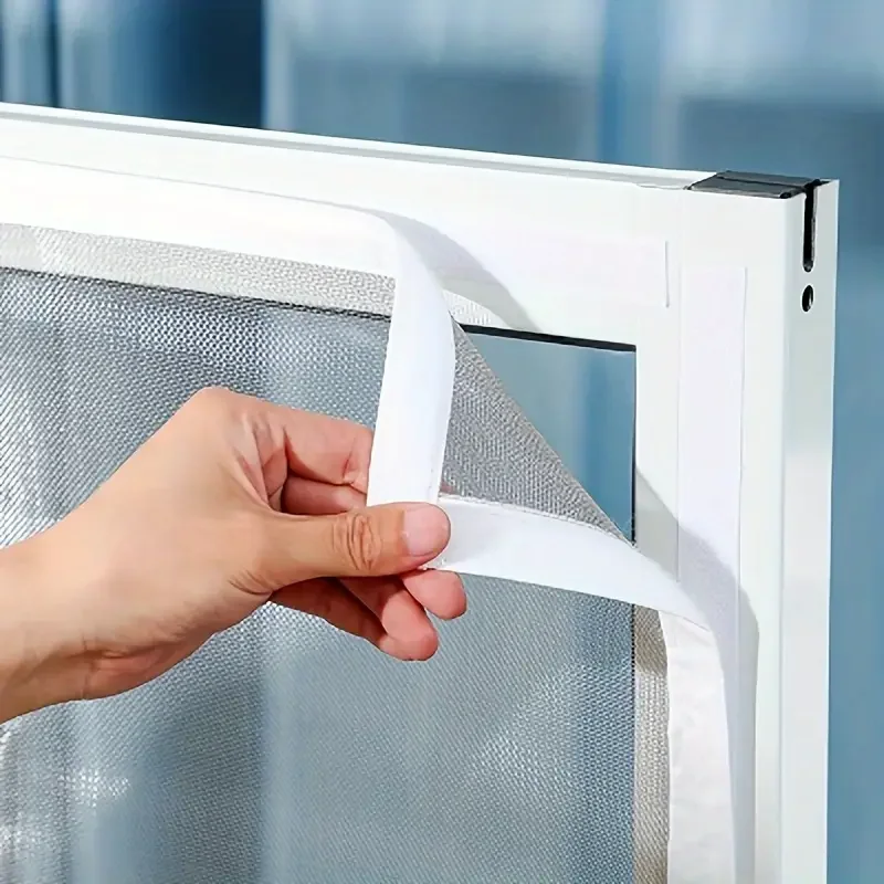 Sommerliche Mückenschutzgitter für Türen und Fenster, erhältlich in verschiedenen Größen (weiß) Image