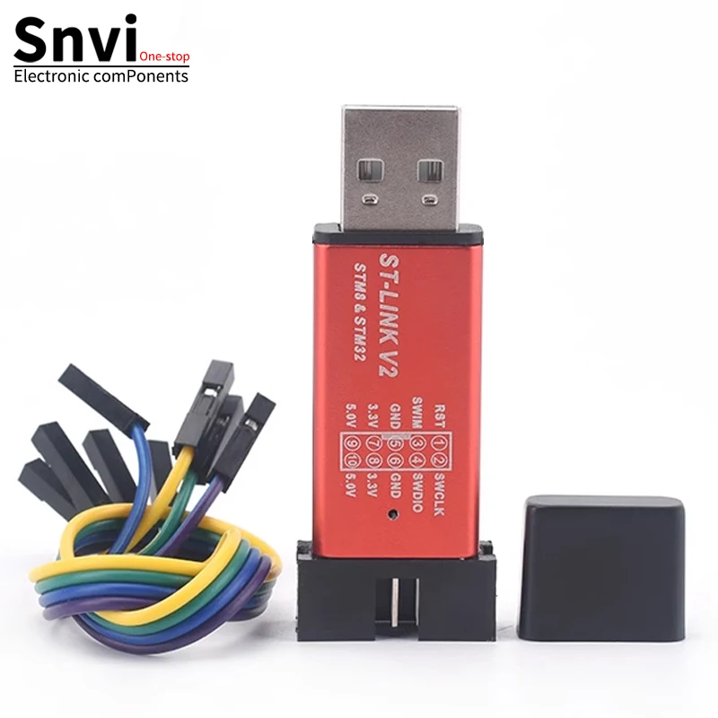 Suvi 1PCS ST LINK Stlink ST-Link V2 Mini STM8 STM32 Simulator Download Programmierer Programmierung Mit Abdeckung A41/für arduino Image