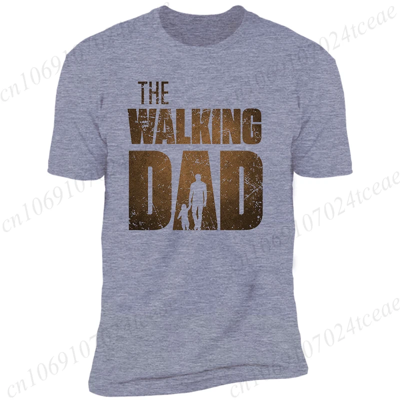The Walking Dad Bedruckte T-Shirts Herren Mode Sommer T-Shirt Lose Übergroße Kurzarm T-Shirt Lustige Straße Lässige Hip Hop T-Shirts