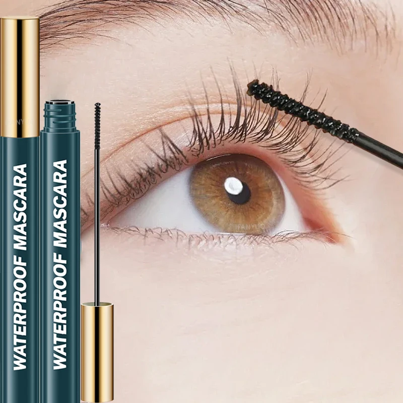Wasserfeste 4D-Mascara Schwarz Braun Ultra-Dünn Volumen-Gebend Langanhaltend Wischfest Wimpernverlängerung Mascara Make-up Image