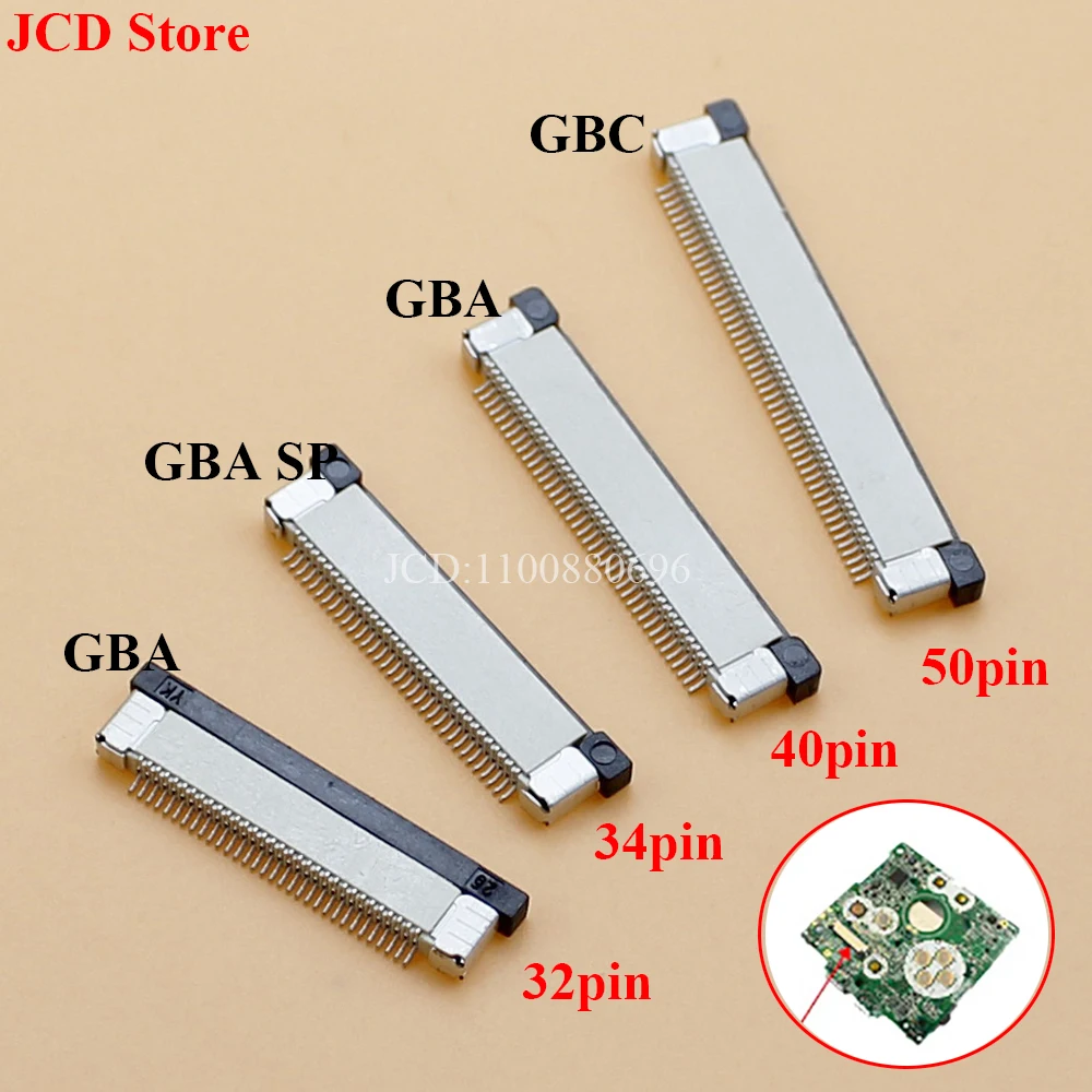 10 Stück Band flexibles Kabel verbinden für Gameboy Advance GBA SP-Buchse Buchse LCD-Bildschirm Anschluss für GBC Farbe 32/34/40/50 Pin Image