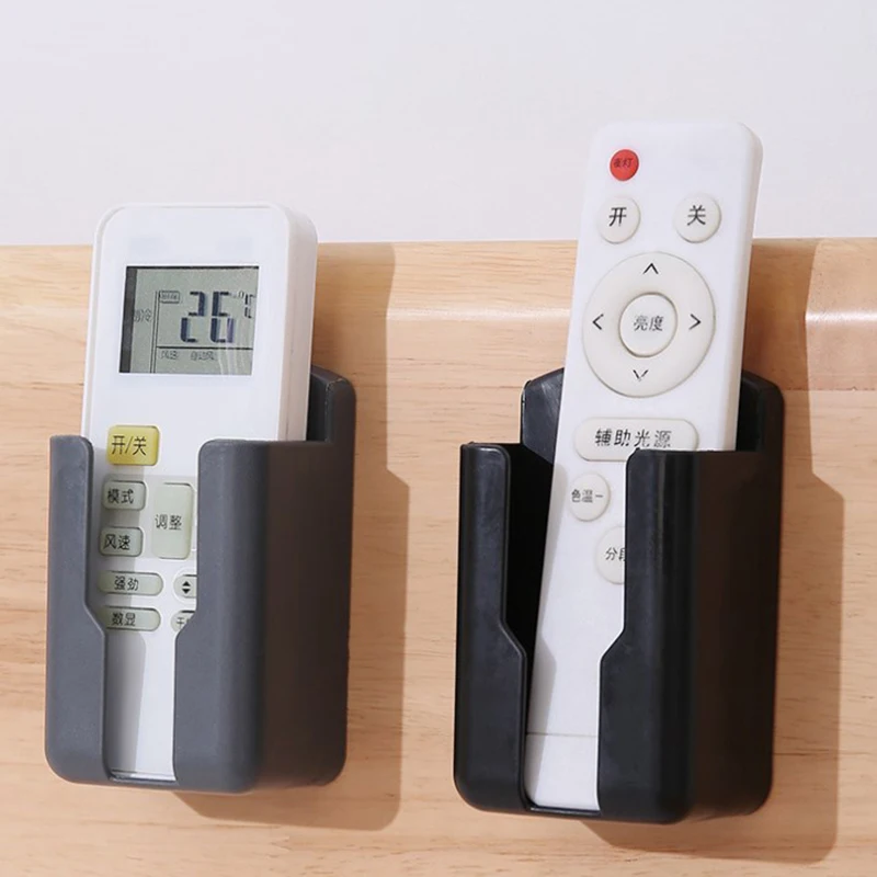 Universeller Fernbedienungshalter Handy-Ladehalterung Klimaanlagen-Fernbedienungshalterung Wandregal Halterung Ständer Image
