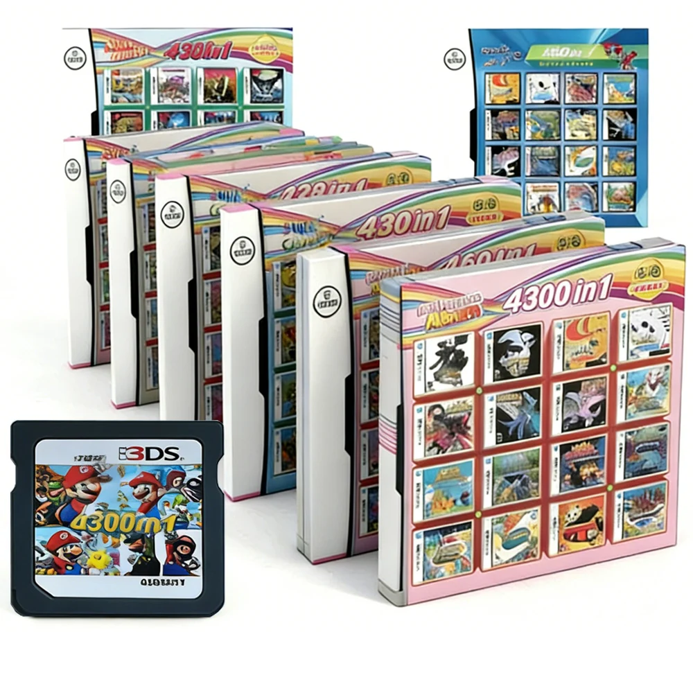 4300-in-1 Pokémon-Spielkarten-Kollektion für DS NDS 3DS 3DS NDSL Spielkassette Videospiel-Handheld-Player (R4-Karte)