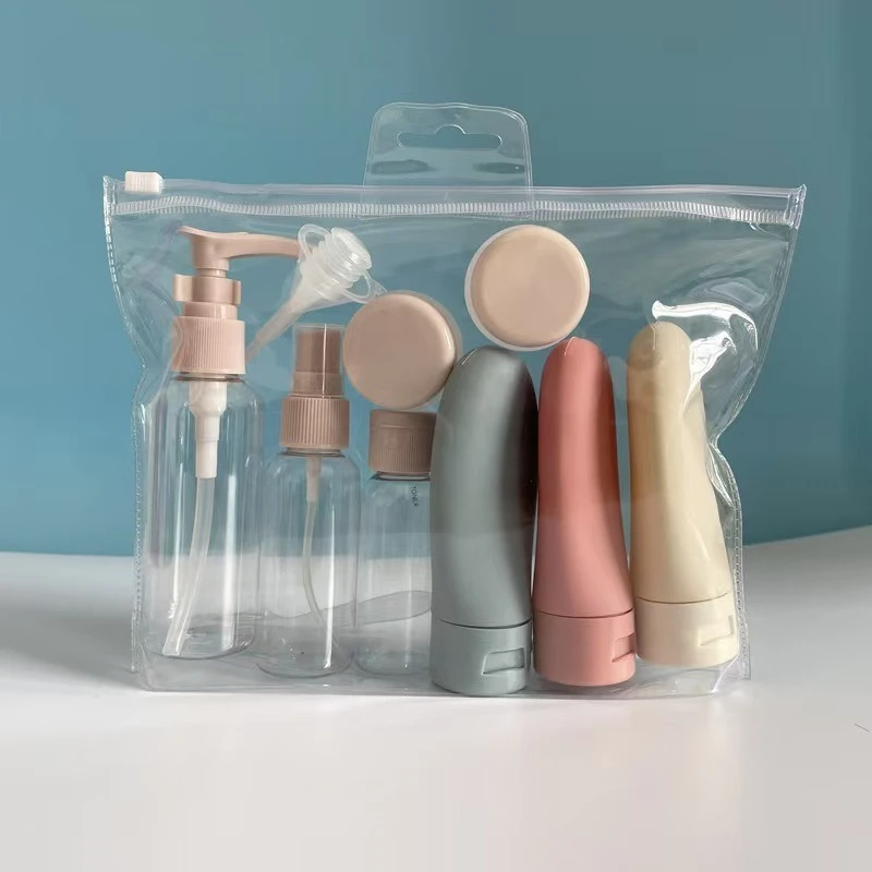 Reise-Nachfüllflaschen-Set | Leere Behälter für Shampoo und Duschgel, tragbare Flaschen für Hautpflegeprodukte, Handcreme und Lotion. Image