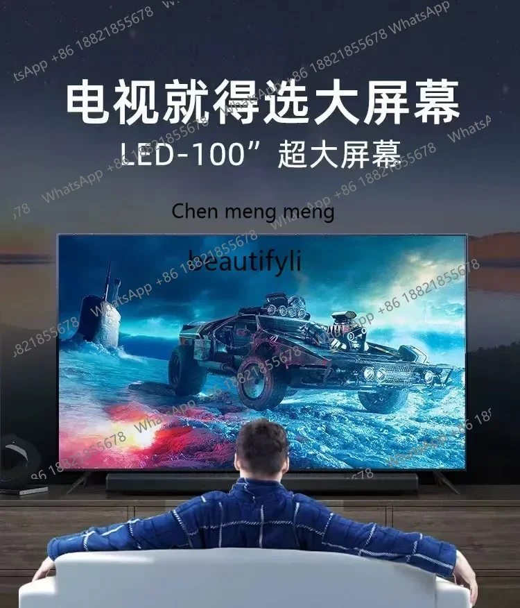 8K randloser Fernseher 75 Zoll 55/65/70/75/85/100 Zoll Smart LCD-Fernseher mit großem Bildschirm Image