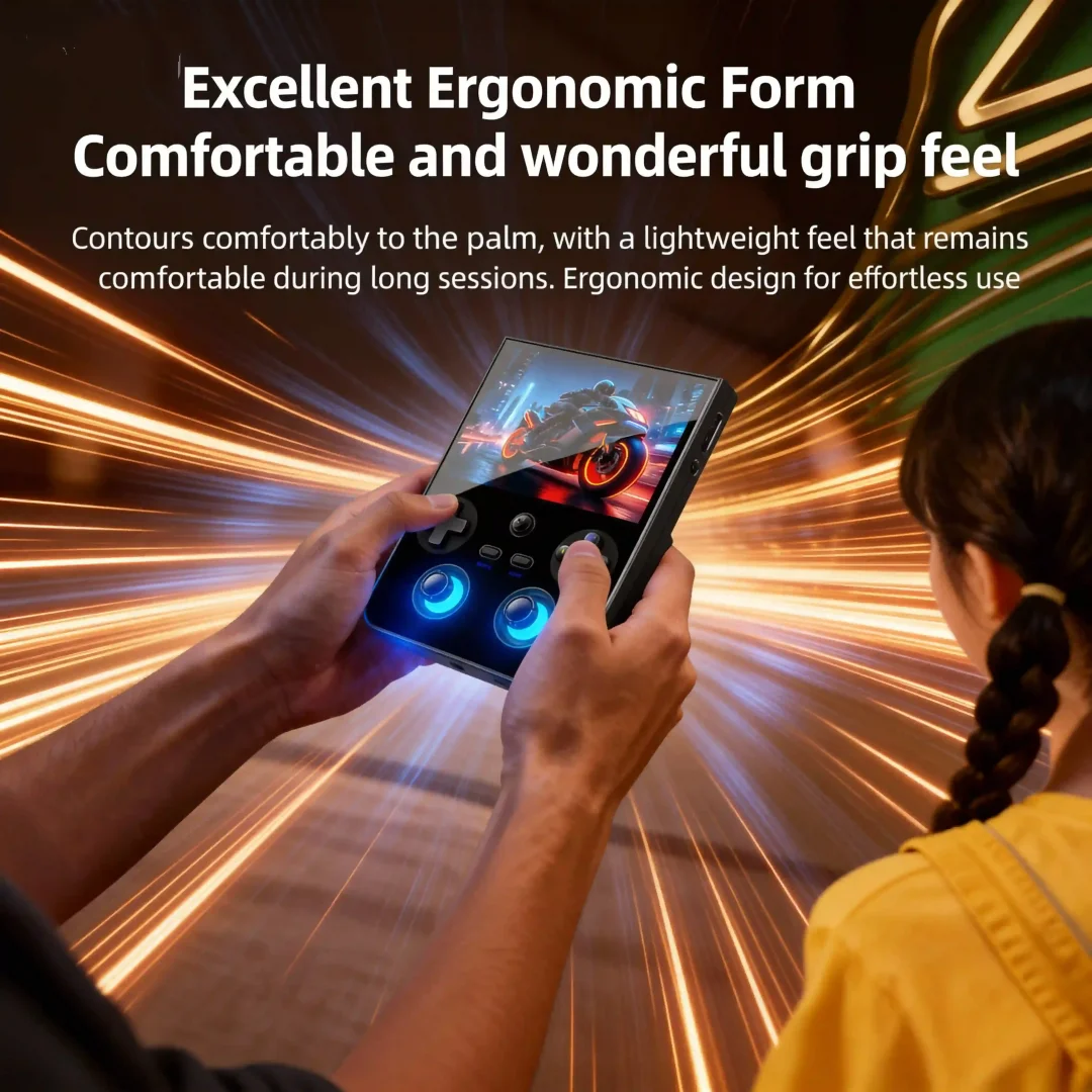 Anbernic RG477V Tragbare Spielekonsole Android 14 12GB RAM 256GB 4,7" LTPS DSP PS2/PSP Spiele WLAN BT HDMI Image