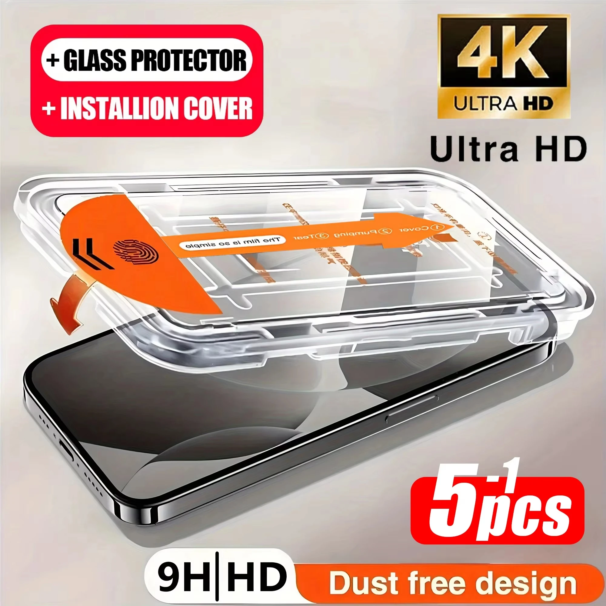 1-5PCS Einfach zu installierender Displayschutz für Samsung A17 5G A16 A15 A26 A14 A13 A07 A06 A05s A05 A25 A24 A23 A22 A12 aus gehärtetem Glas Image