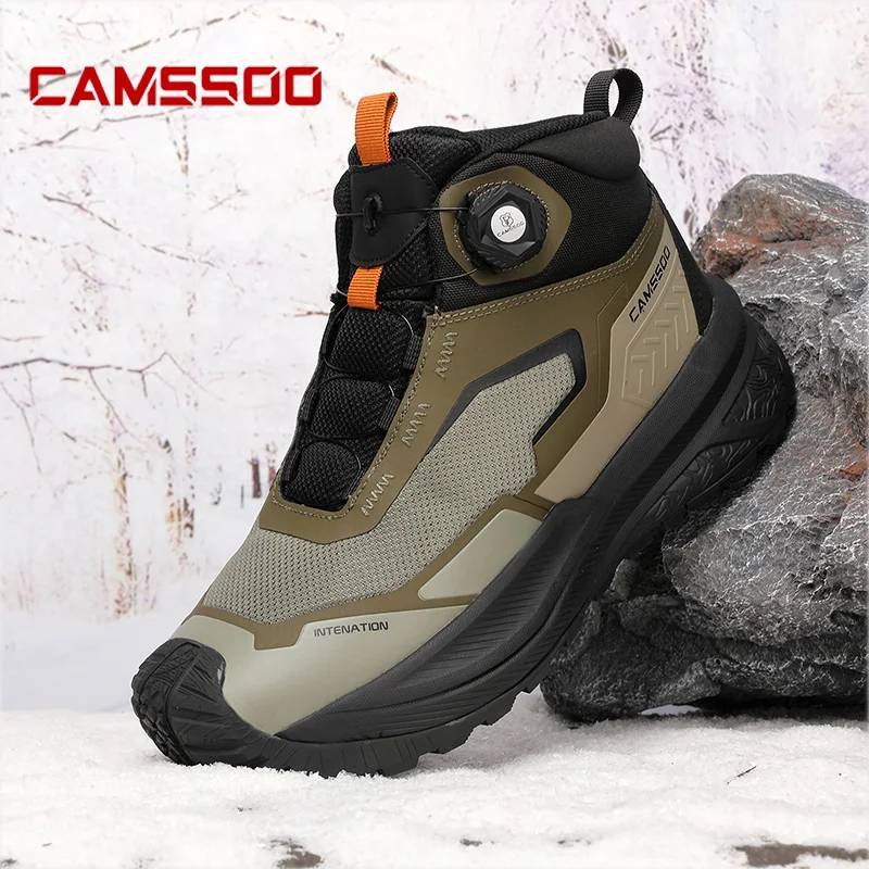 CAMSSOO Wanderschuhe Männer Schnee stiefel Outdoor Sport jagd schuhe reise stiefel Klettern Schuhe frauen Trekking Turnschuhe stiefeletten Image