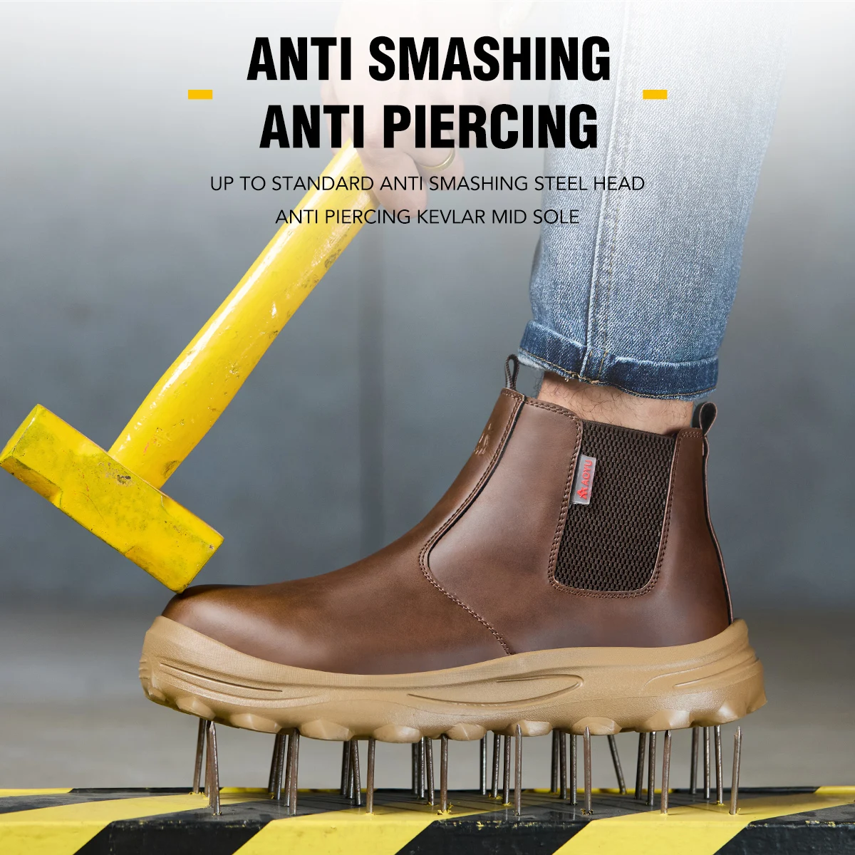 Steel Toe Cap Shoes For Men Protective Shoes Work Boots Puncture Proof Safety Shoes Men Work Shoes Sneakers Construction Shoes