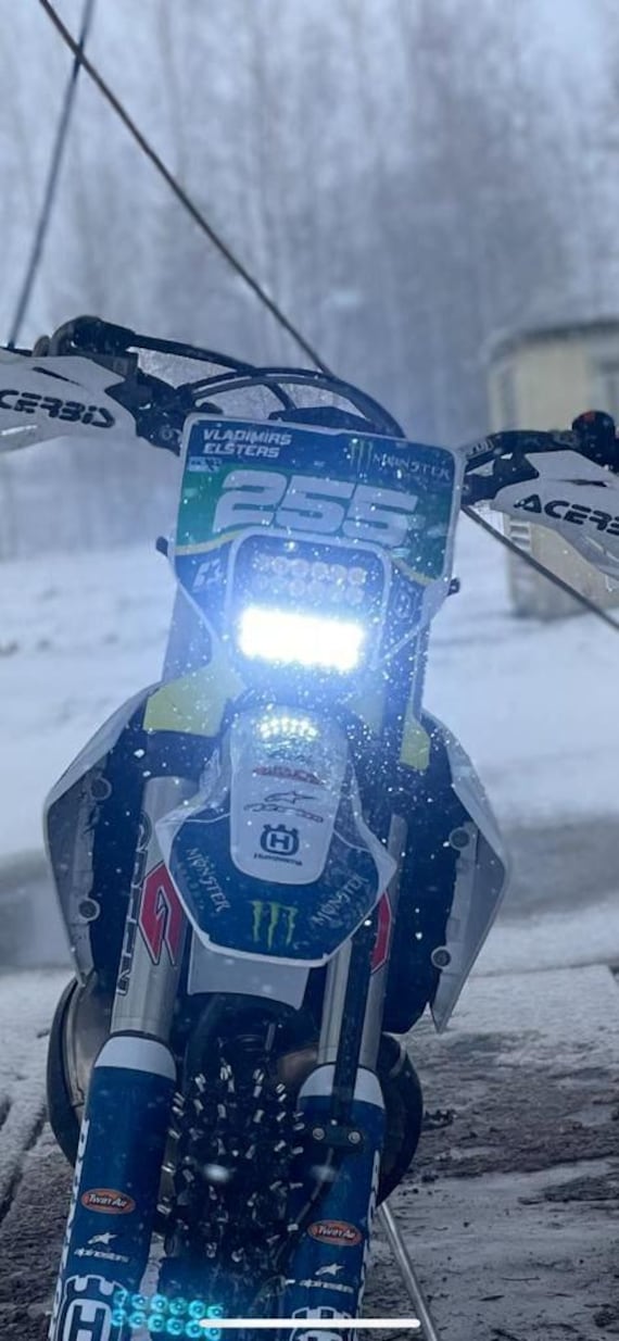 Faro anteriore a LED Husqvarna (2017-2023) con doppia modalità, anabbagliante/abbagliante. Faro per moto enduro per Fe, Te, Tx