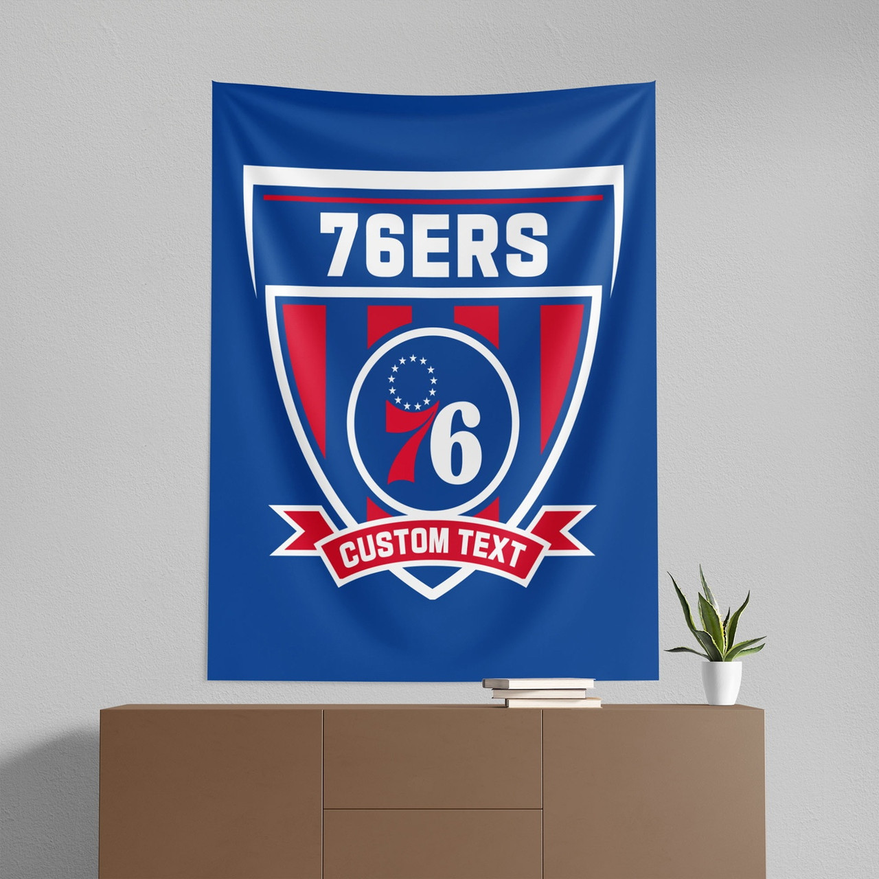 Philadelphia 76ers 50" x 60" Allegiance Personalized Wall Hanging
