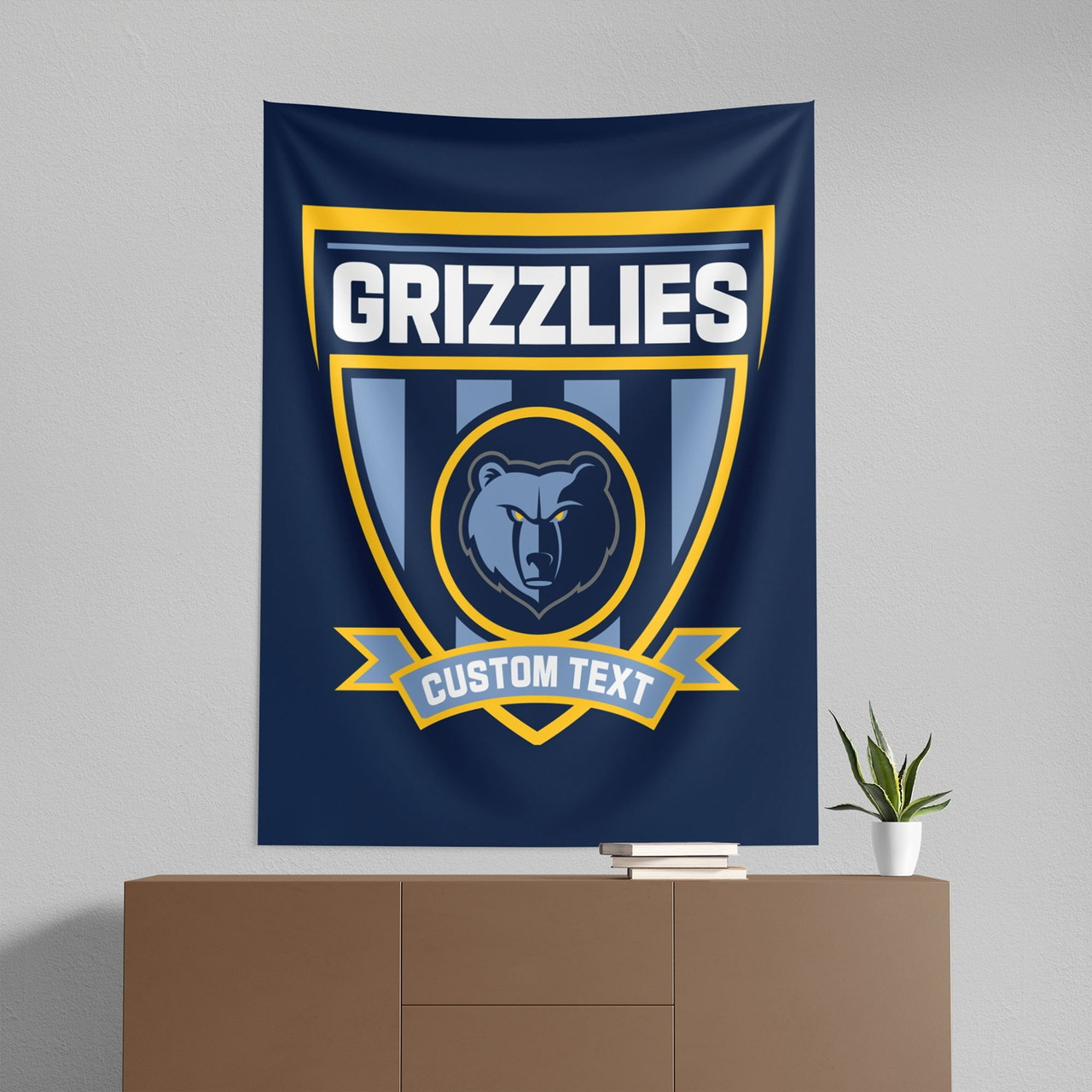 Memphis Grizzlies 50" x 60" Allegiance Personalized Wall Hanging