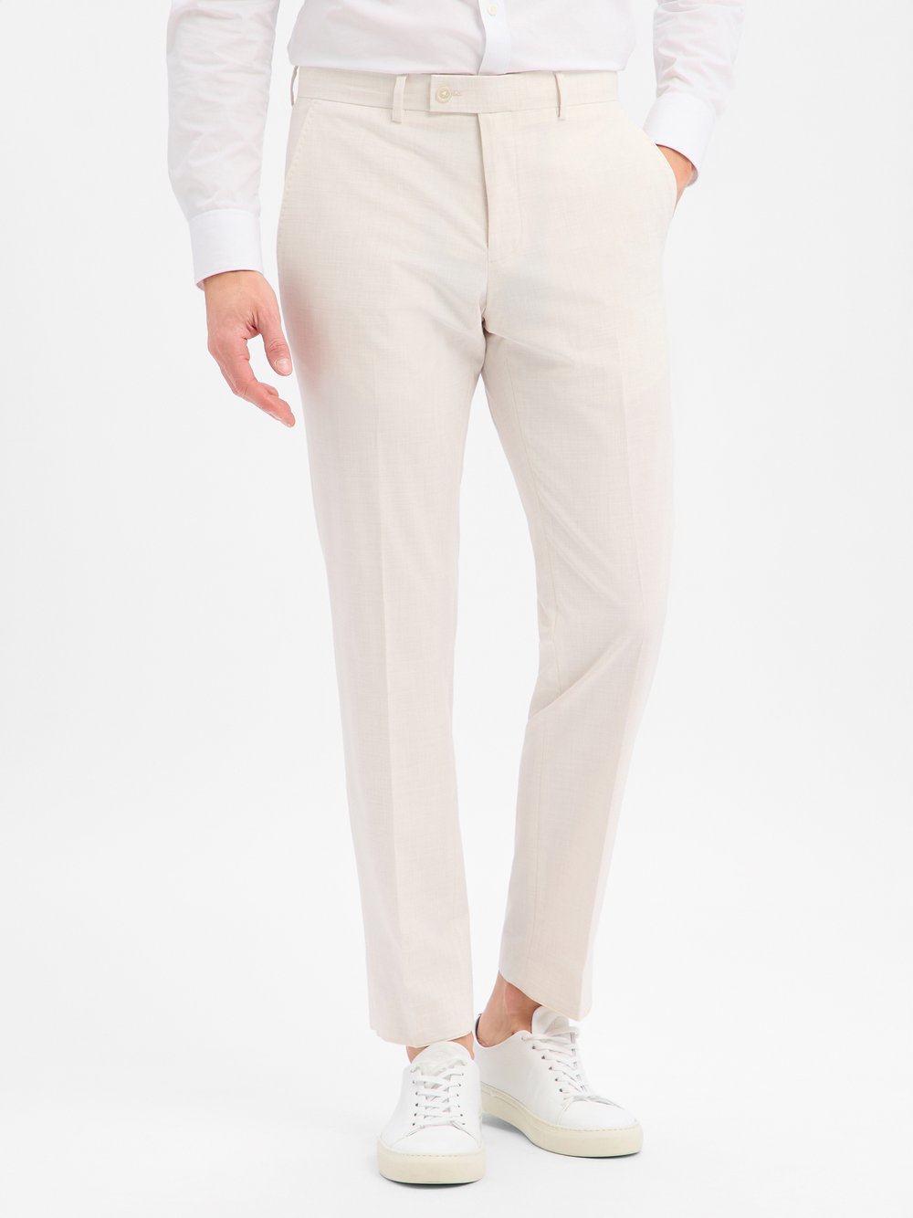 Finshley & Harding Baukasten-Hose Herren Modern Fit beige, 58 Image
