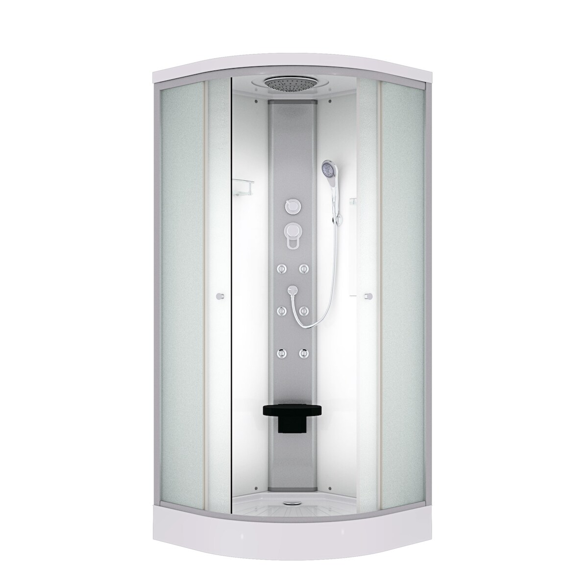 AcquaVapore Duschkabine Fertigdusche Dusche Komplettkabine D10-10M0 90x90 cm ohne 2K Scheiben Versiegelung Image