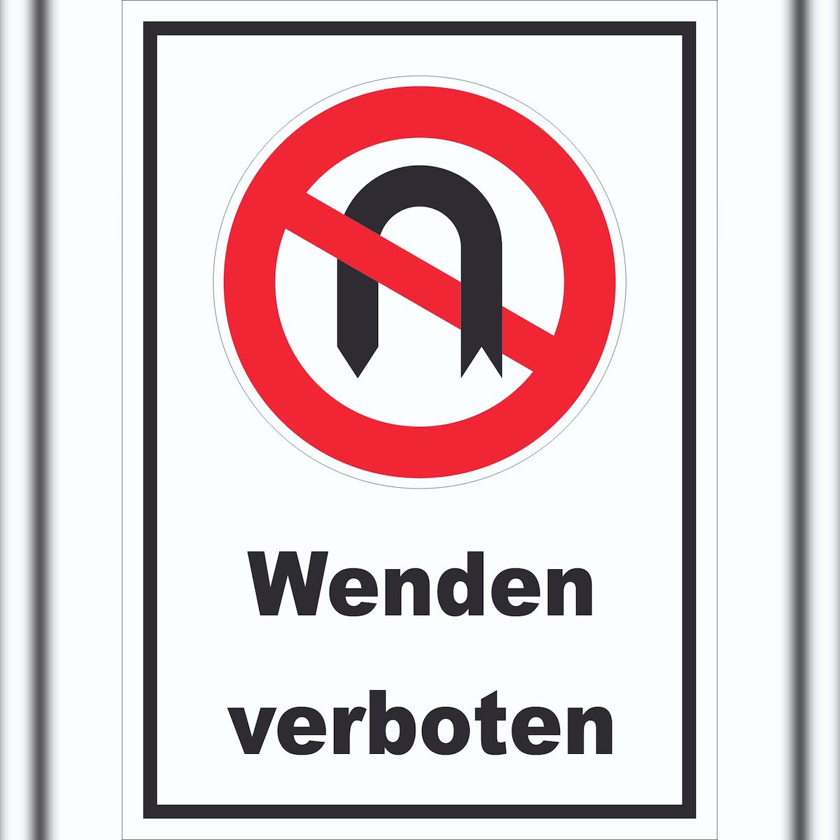 Wendeverbot Schild A5 (148x210mm) Image