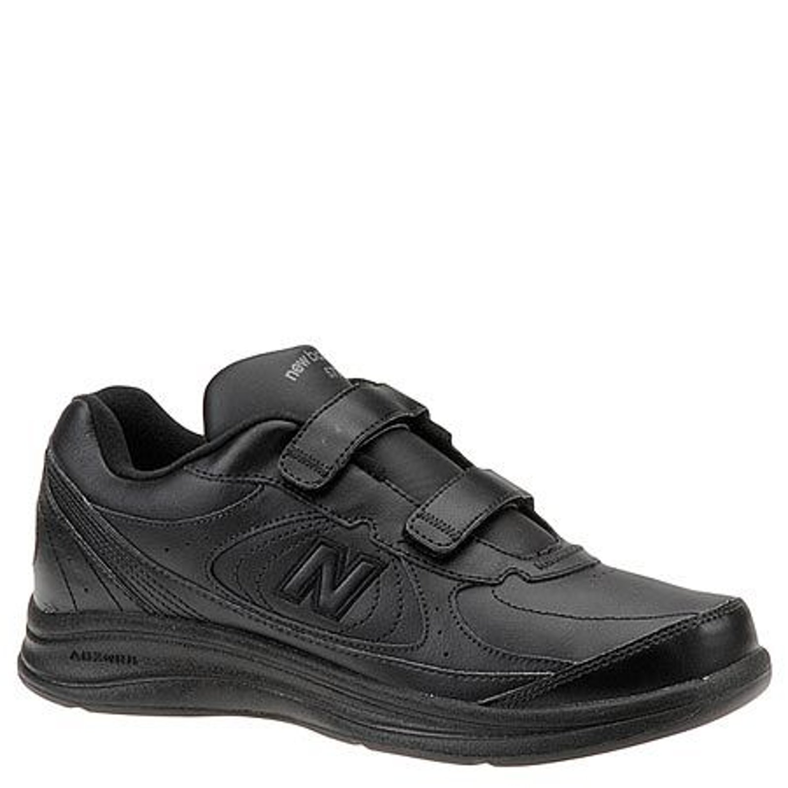 New Balance Men's MW577 Hook and Loop Walking Shoe - 10.5 Black Walking E4
