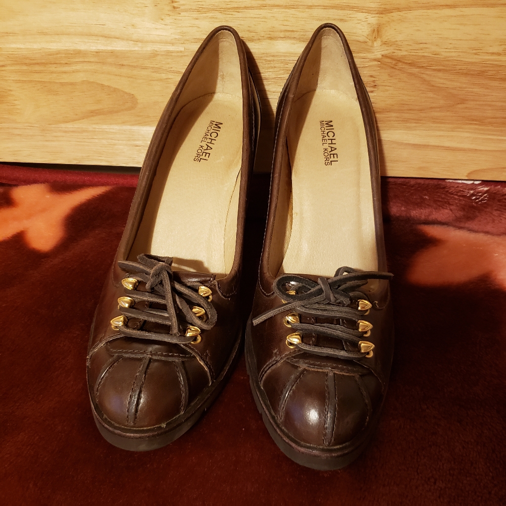 Michael Kors Shoes | Brown Michael By Michael Kors Heel | Color: Brown | Size: 10