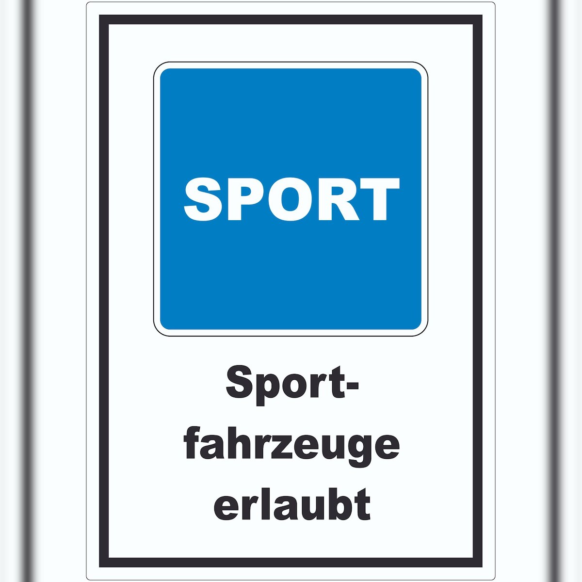 HB-Druck Sportfahrzeuge erlaubt Sportboote Symbol und Text Aufkleber A7 (74x105mm) Image