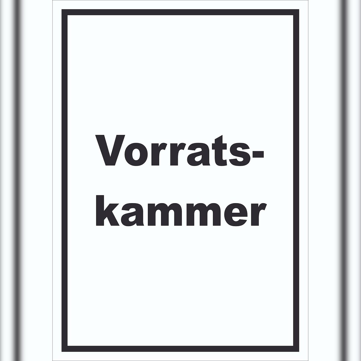 HB-Druck Vorratskammer Schild mit Text Pantry Reserve hochkant A6 (105x148mm) Image