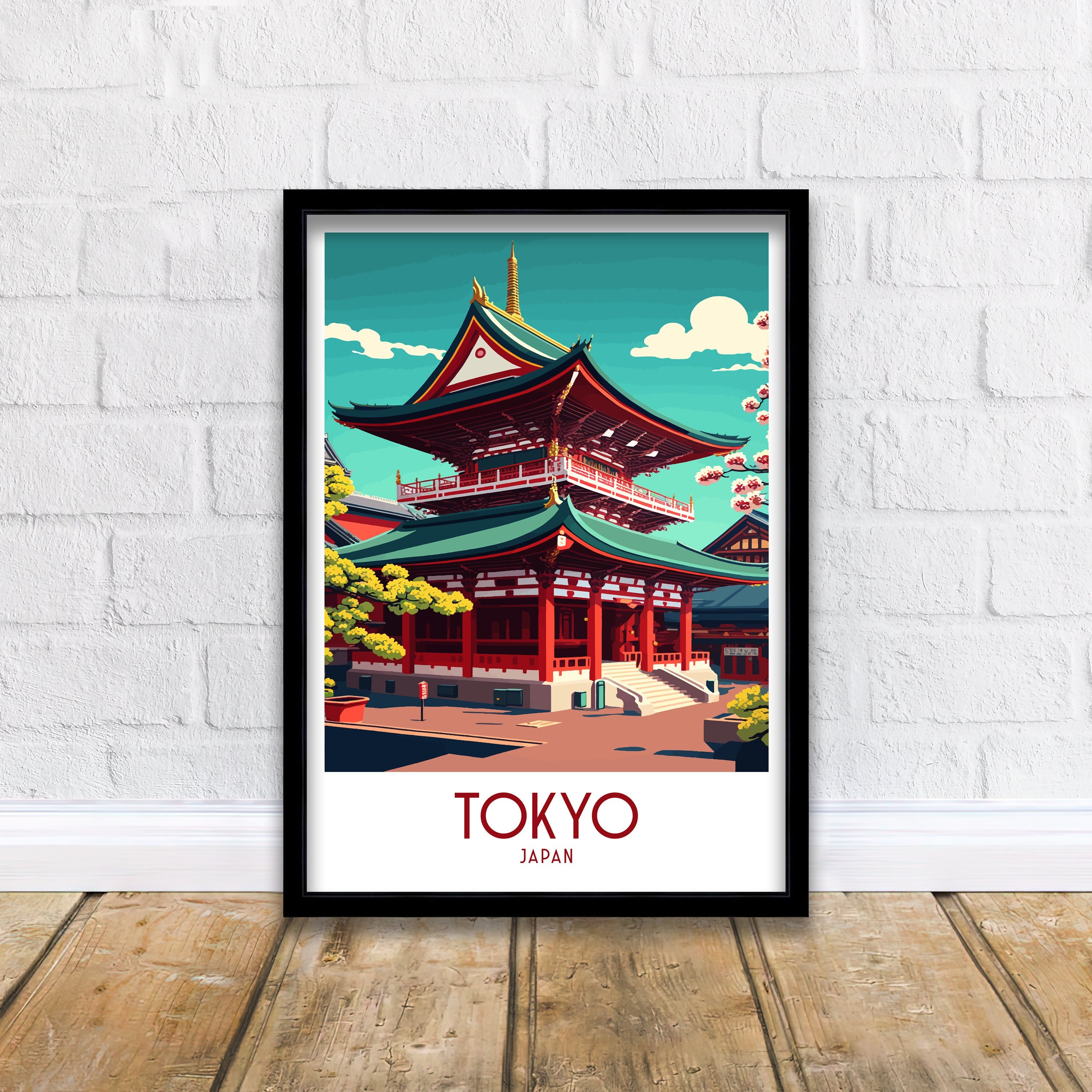 Stampa di viaggio di Tokyo / Poster di Tokyo / Stampa di viaggio di Tokyo / Arte murale di Tokyo / Poster di viaggio / Stampa del Giappone / Arte mura