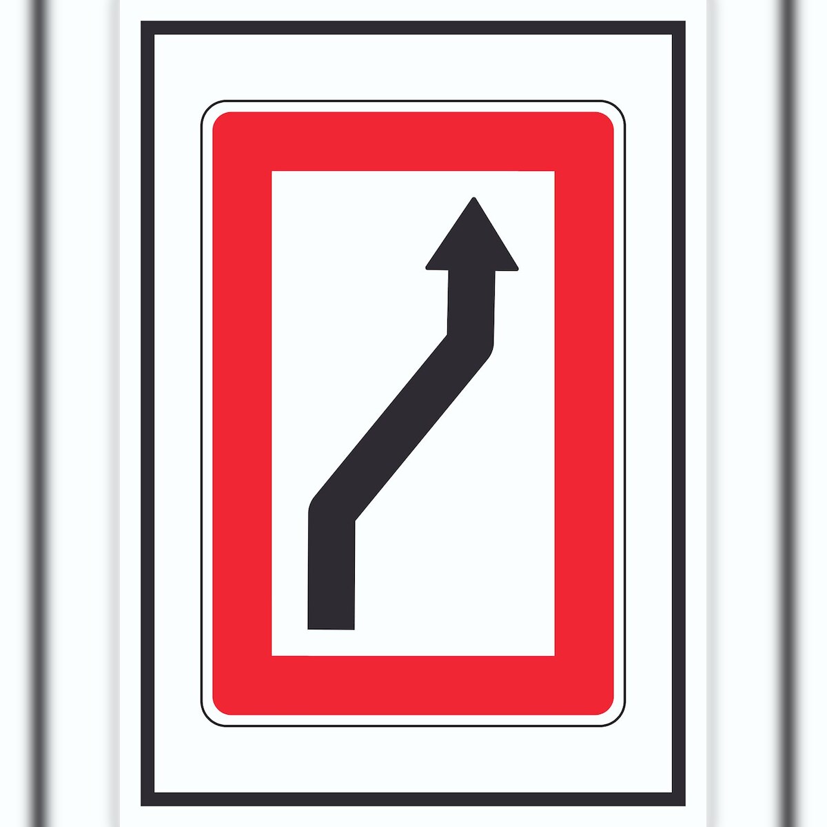 HB-Druck Wechsel auf die Fahrwasserseite Steuerbordseite Symbol A3 Rückseite selbstklebend Image