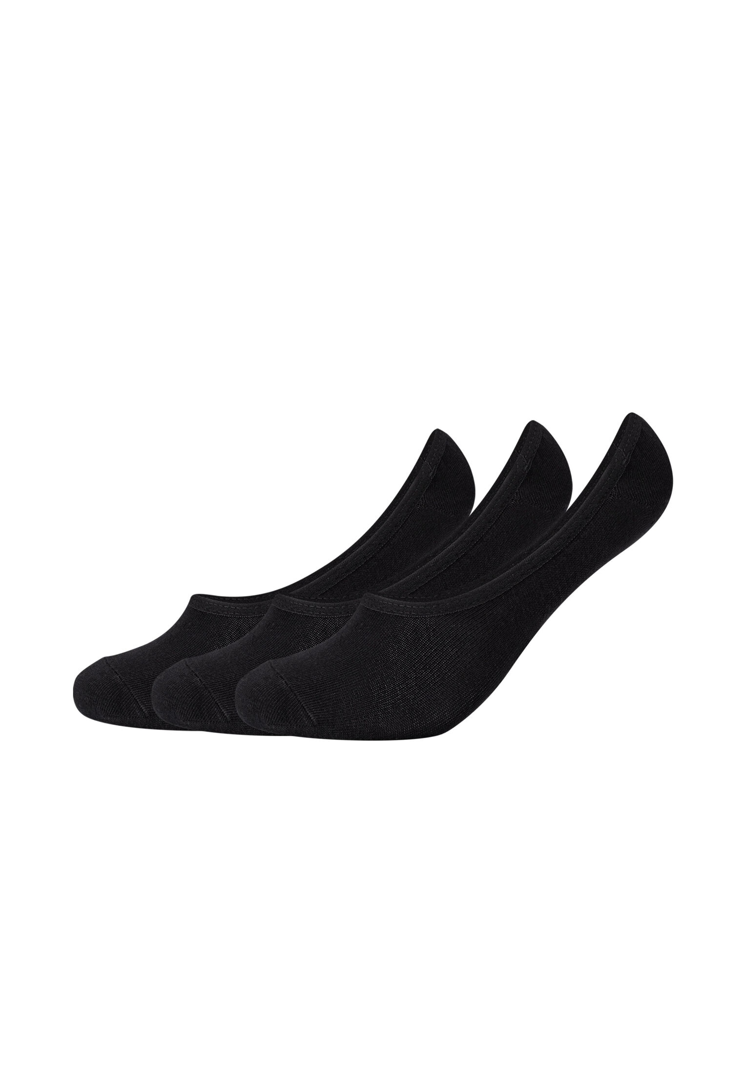 Füßlinge S.OLIVER "Füßlinge 6er Pack", Herren, Gr. 35-38, schwarz, 75% Baumwolle, 22% Polyester, 2% Elasthan, 1% Polyamid, meliert, Socken Image