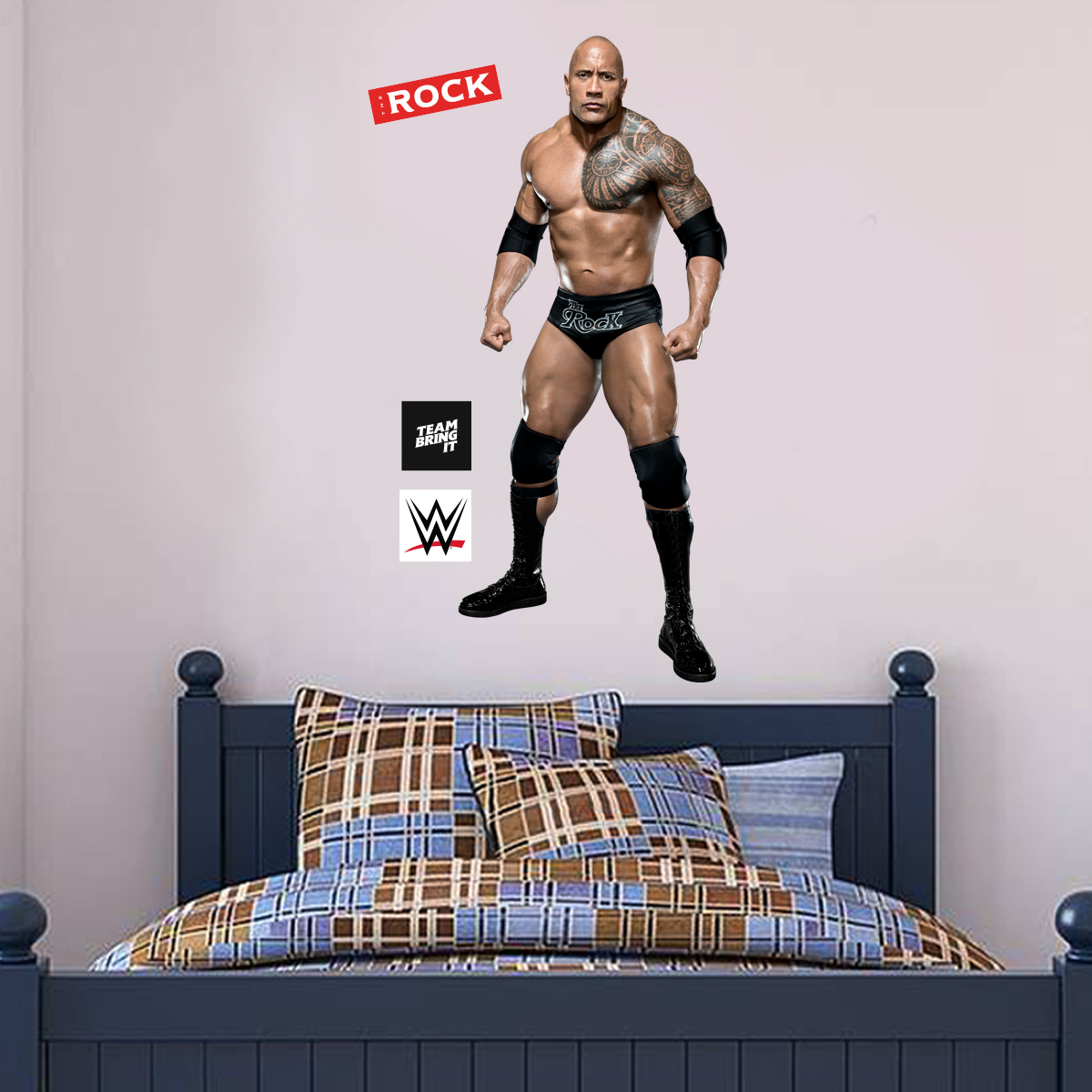 "WWE The Rock Cut Out Wall Sticker - LIFESIZE" Image
