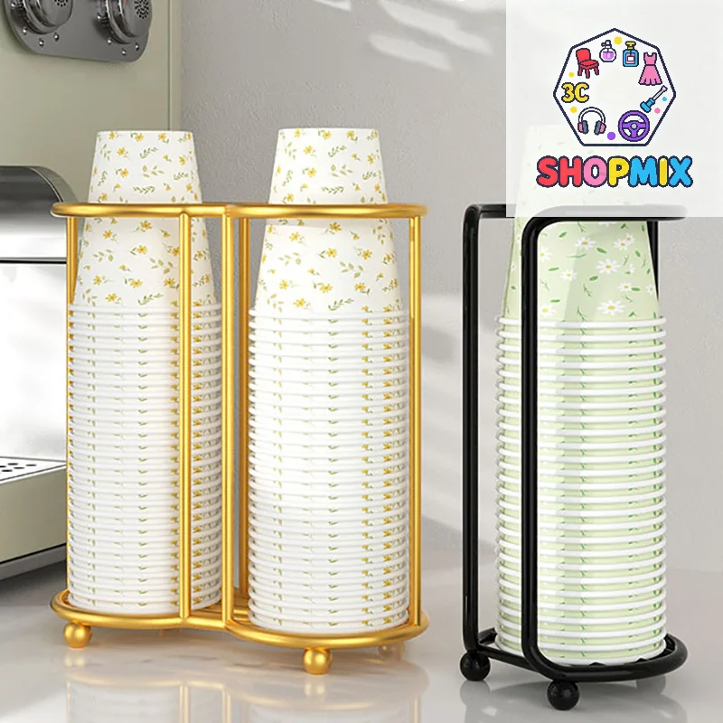 Kitchen Paper Cup Holder Disposables Cups Picker Multifunctional Desktop Cup Storage Rack Household Coffee Cup Holder For Home