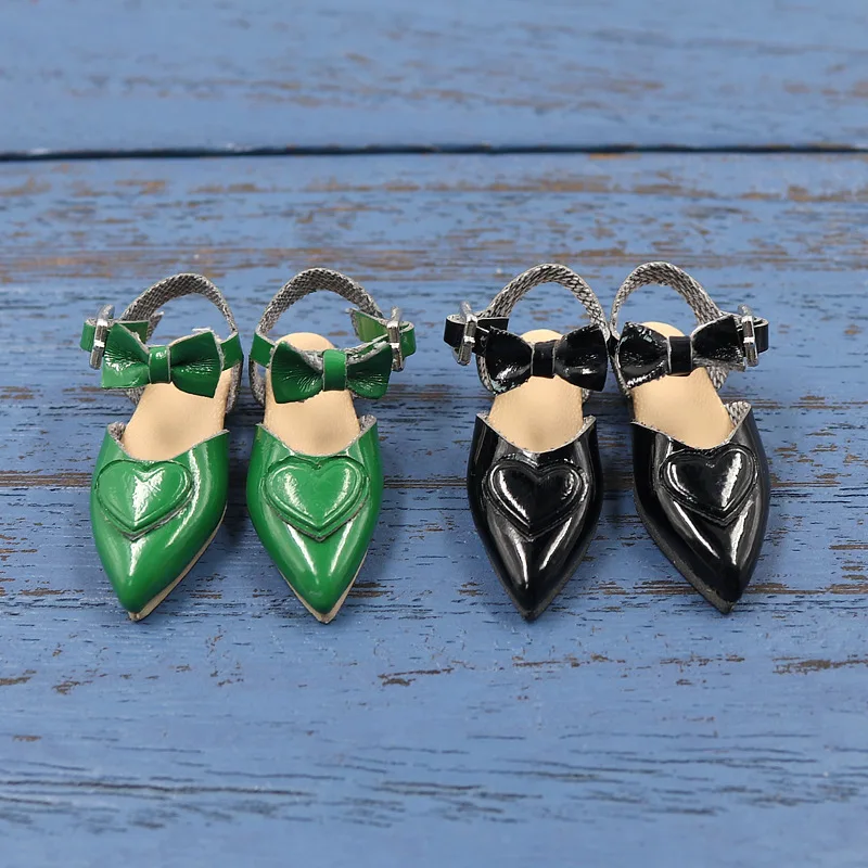 2,5 cm Puppen schuhe ob24 22 Puppe edle Schleife High Heels spitze Zehen Schuhe für blythes licca azones ob24 ob22 fr Puppen körper