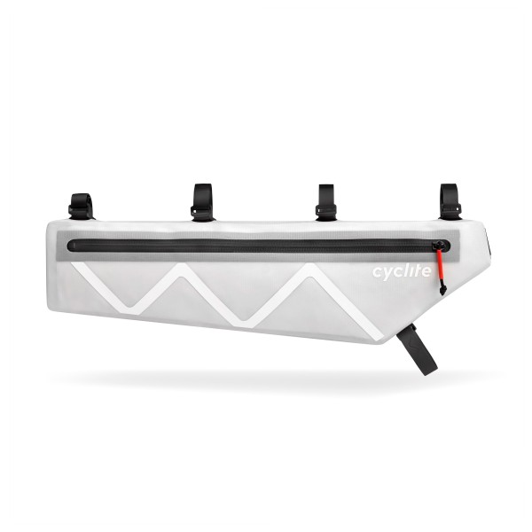 Cyclite - Frame Bag XT / 02 - Fahrradtasche Gr 3,2 l weiß/grau