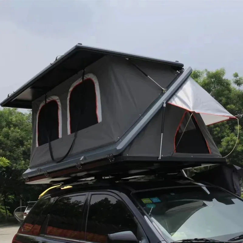 Fabrikverkauf Neues Solarpanel-Autodachzelt mit Hartabdeckung aus Aluminium, Klappbar Image